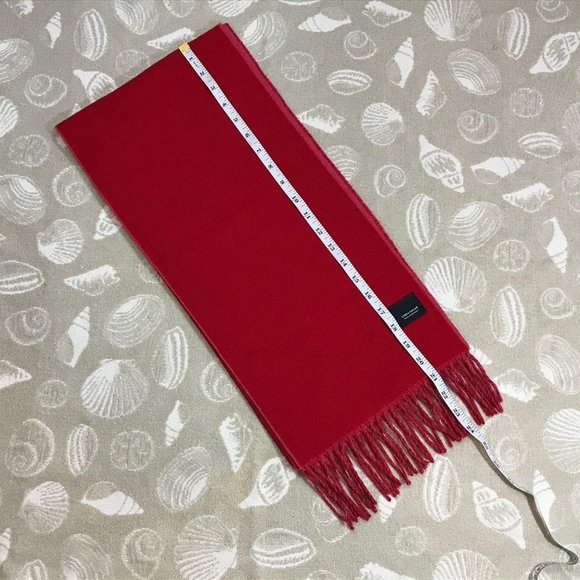 Lord & Taylor Womens Pink/Fuschia Wool Scarf - Picture 3 of 3